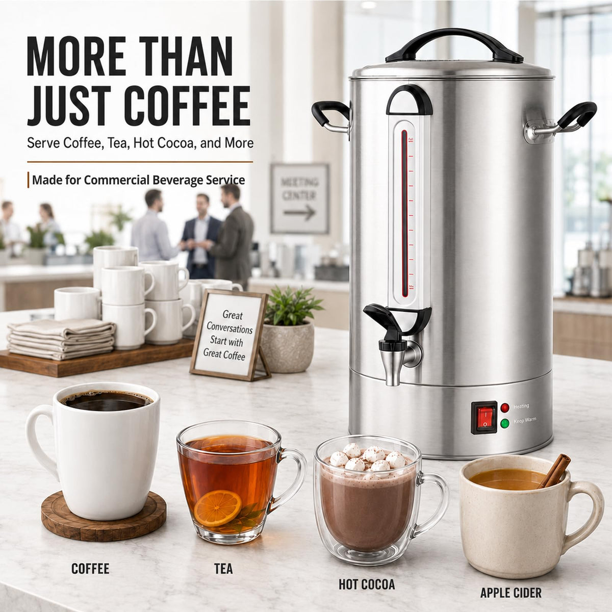 Commercial Coffee Urn 120 Cup 5 Gallon P7556