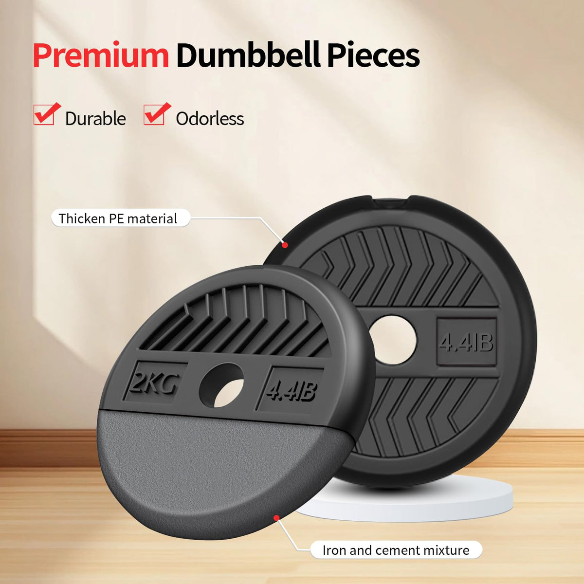 Adjustable Dumbbells Free Weight Set with Connector H286
