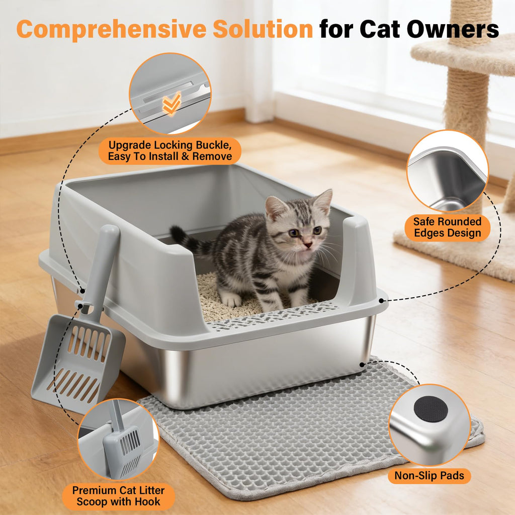 Stainless Steel Cat Litter Box P850