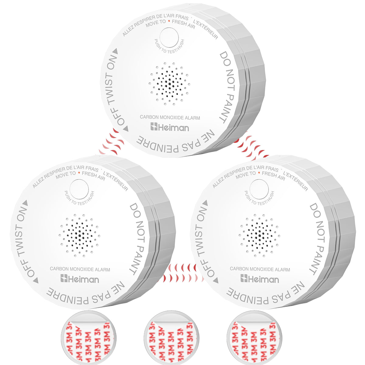 Carbon Monoxide Detectors 3 Pack L8359