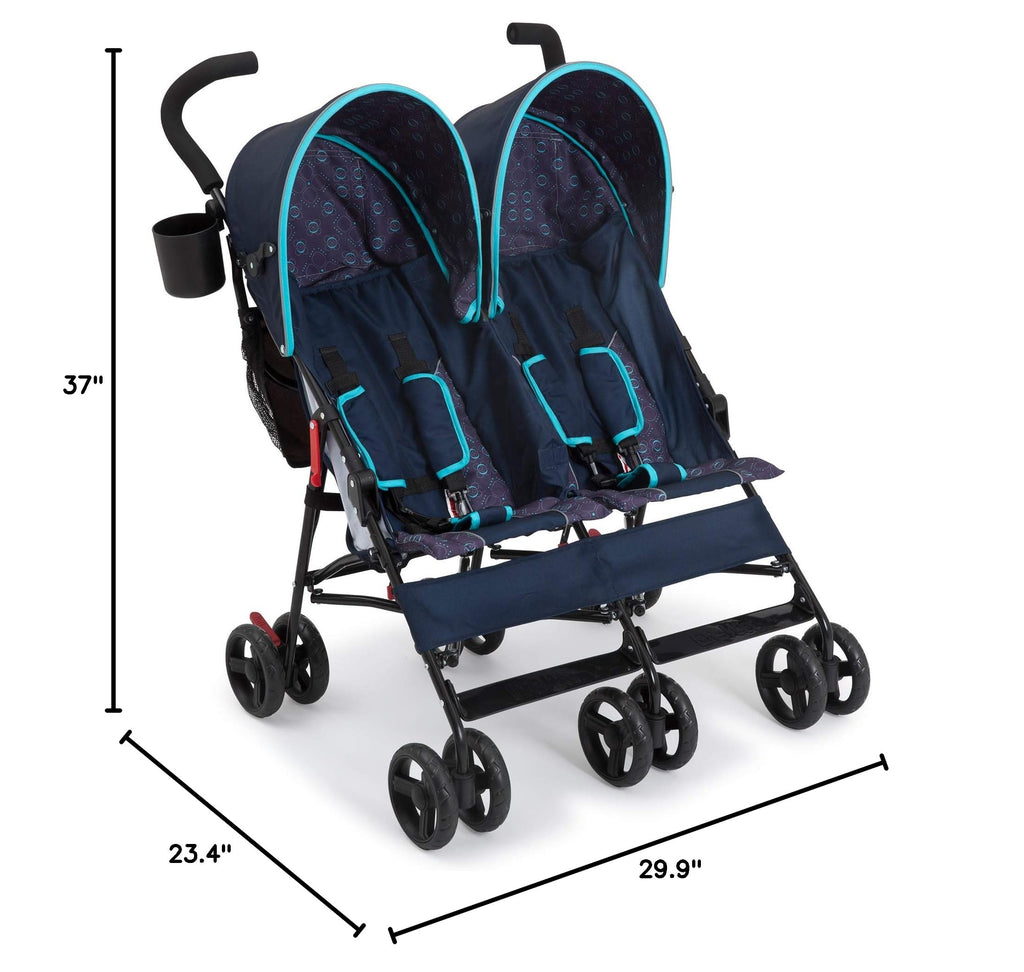 Side by Side Stroller with Recline, Storage & Compact Fold R66807