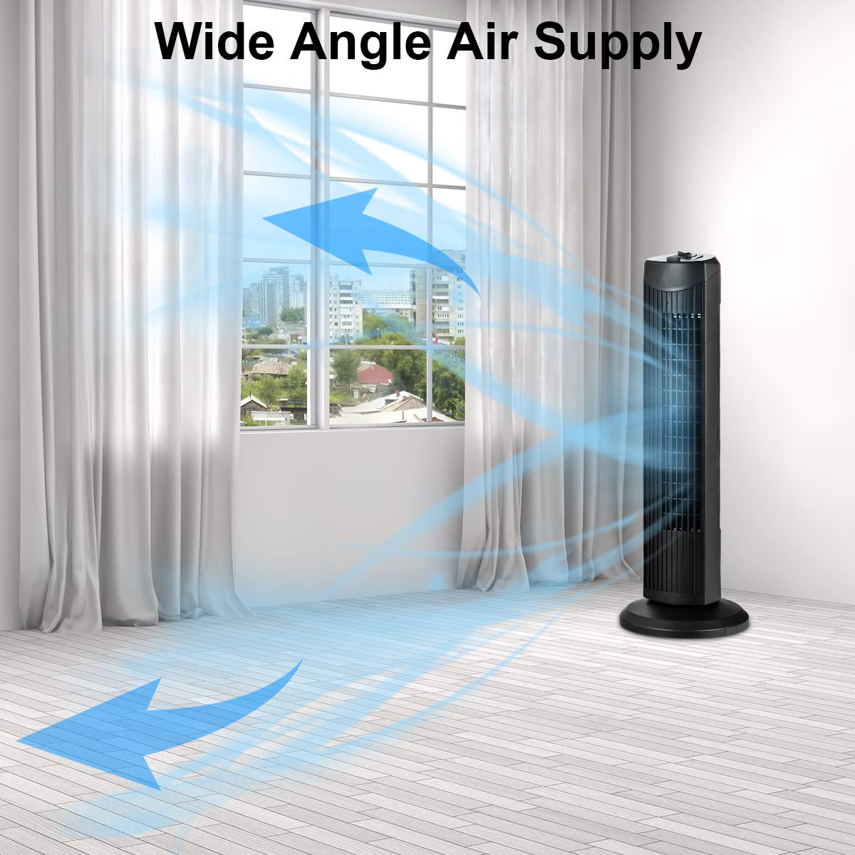28-Inch Oscillating Tower Fan U2068