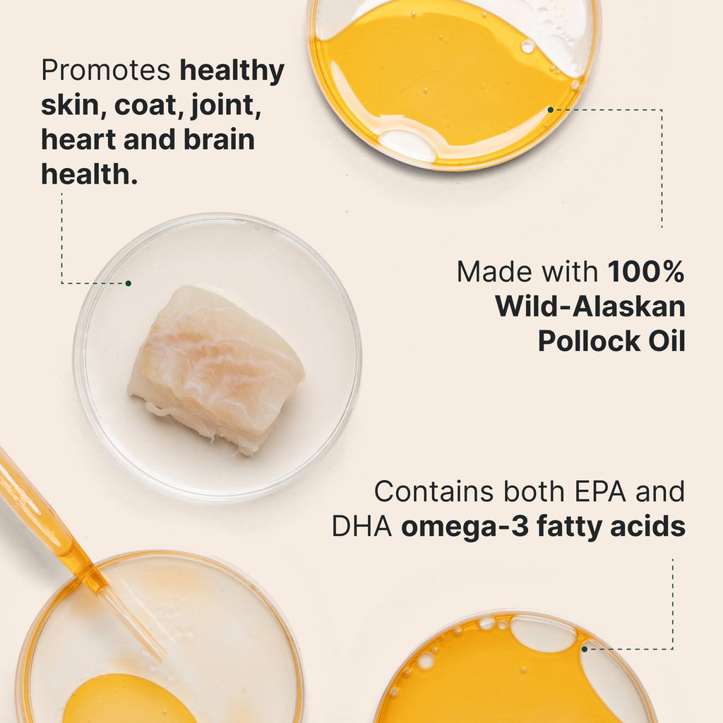 Omega-3 Fish Oil for Dogs, 16 oz Wild Alaskan Pollock Oil R37521