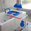 Blue Padded Shower Chair with Cut Out Seat and Safety Belt L506701