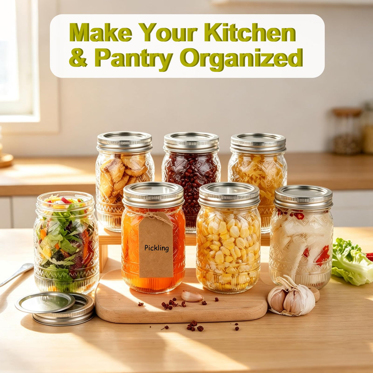 12 oz 20 Pack Mason Jars with Lids and Bands S85374