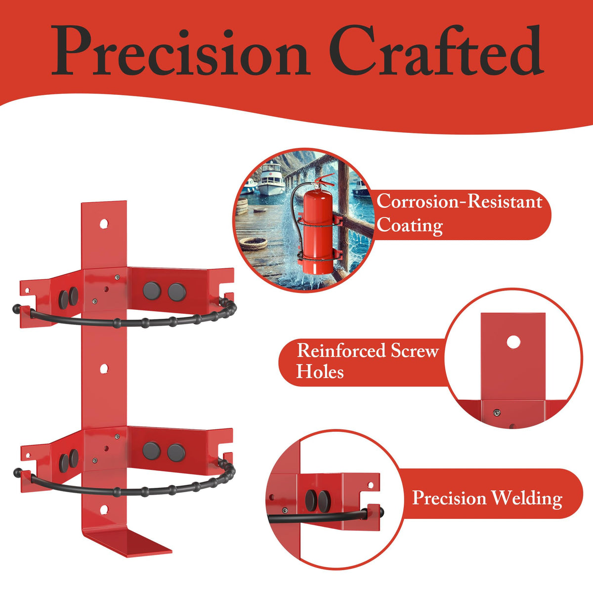 Fire Extinguisher Mount Bracket 2.5&5lb 1 Pack Z137