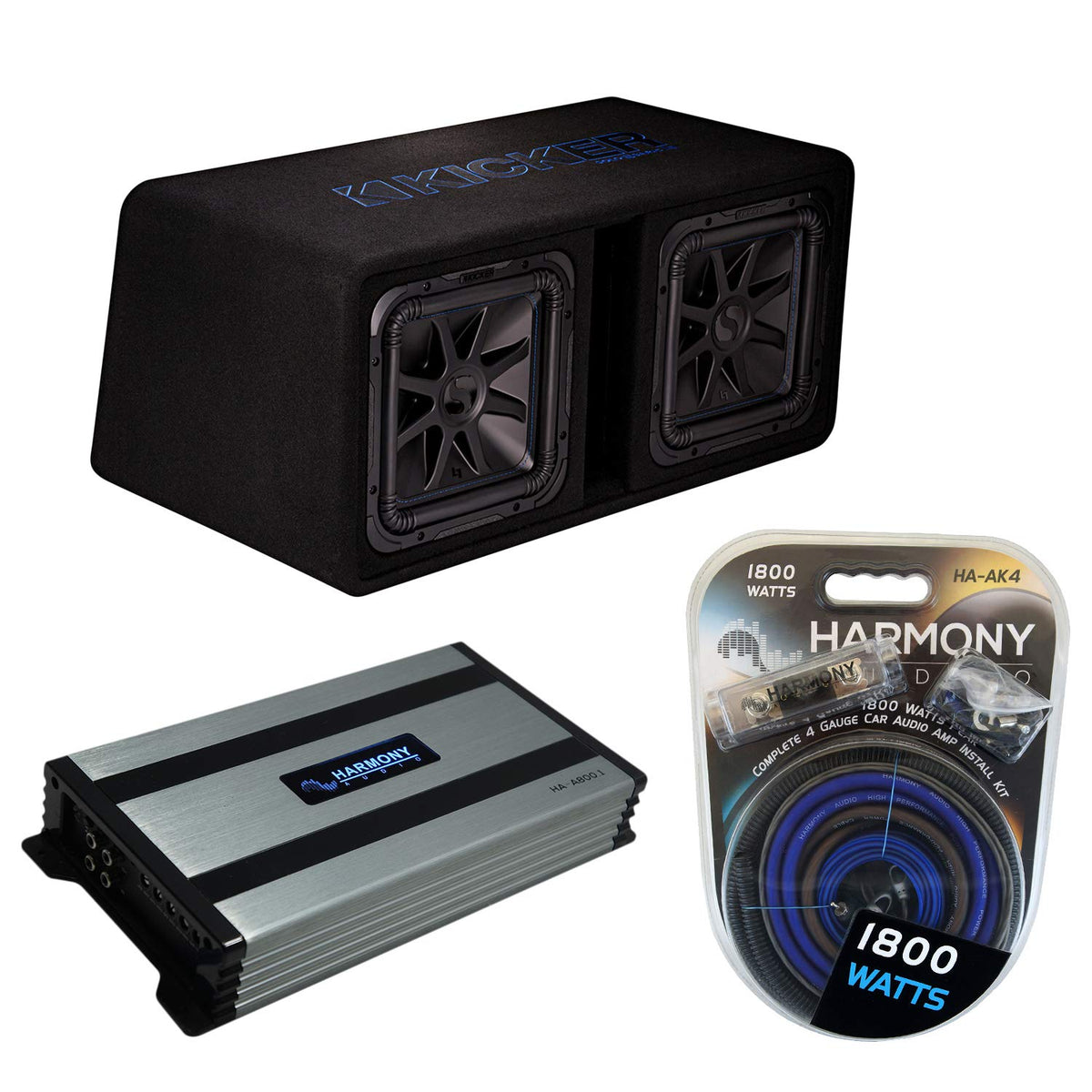 Dual 12" Loaded Sub Box Amp Kit P549292