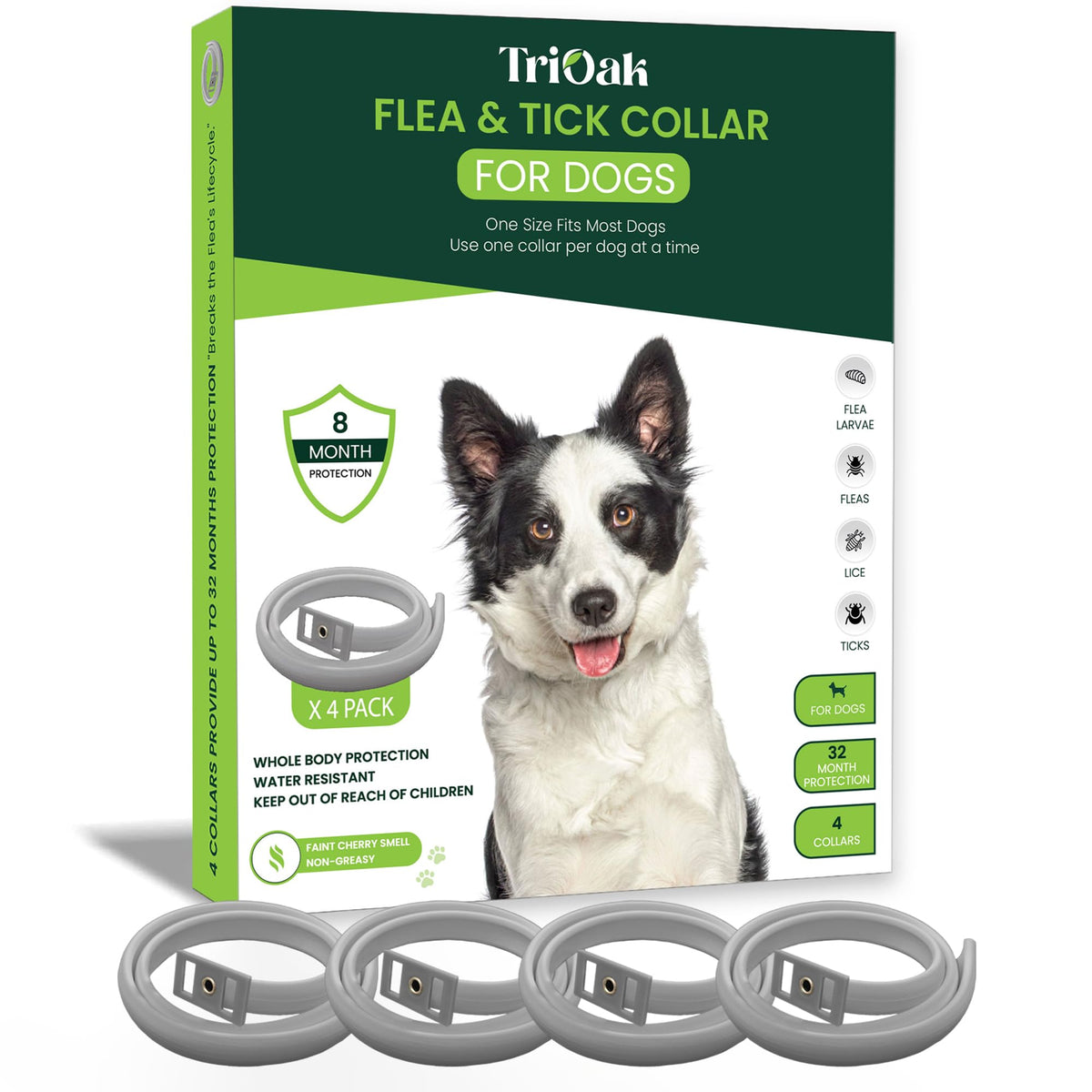 Adjustable Flea and Tick Prevention Dog Collar O430