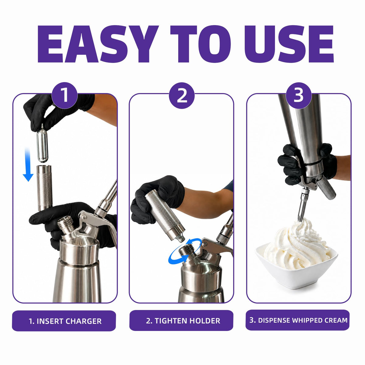 Whipped Cream Charger 10-Pack Food Grade I35358