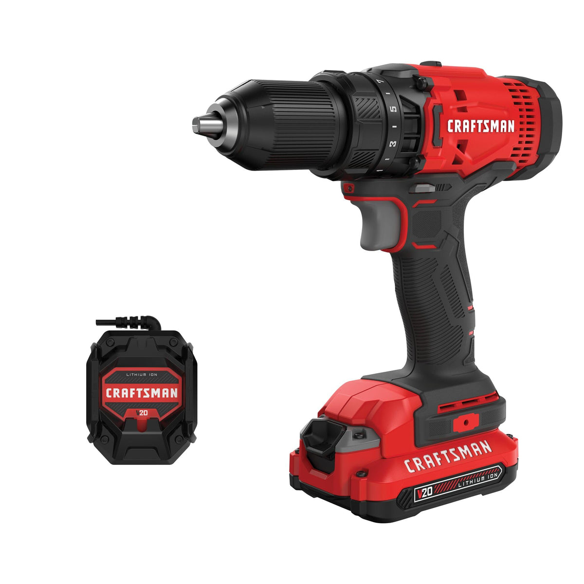 Cordless Drill/Driver Kit, 1/2 inch, Battery and Charger Included U529