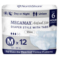 Adult Diapers with Tabs, Medium, 12 Count P100