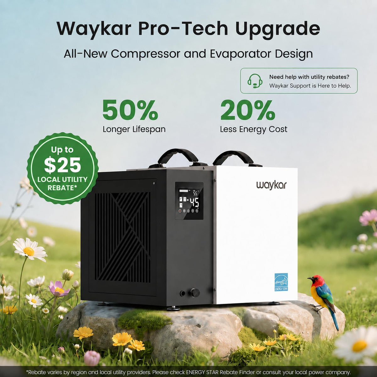 70 Pint Dehumidifier with Pump & Drain Hose W15478