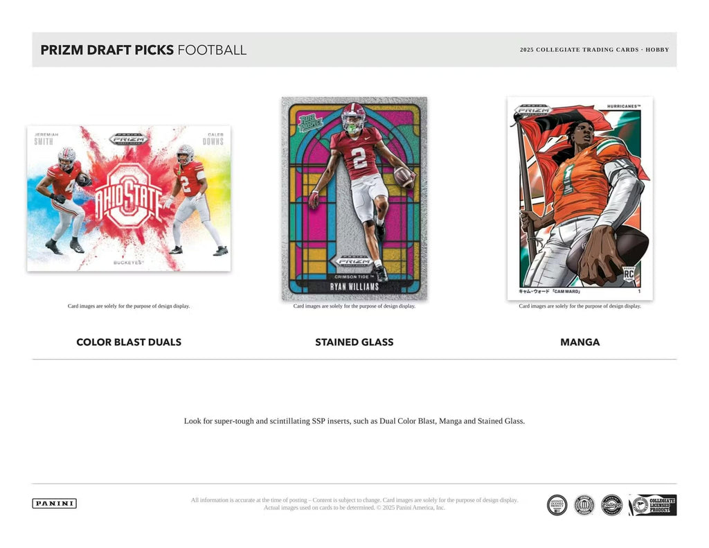 2025 Panini Prizm Draft Picks Football Trading Card Box H284545