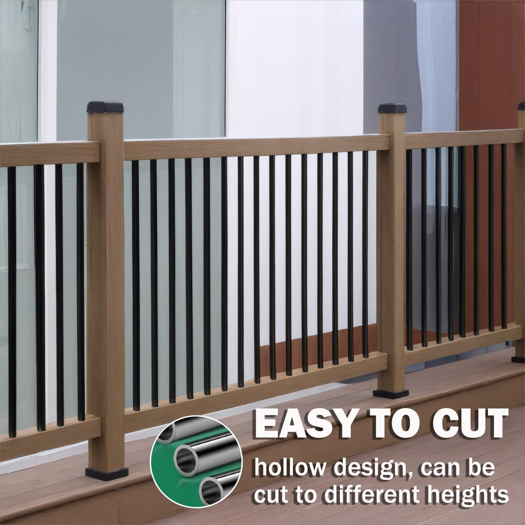 105 Pack 26" Black Aluminum Deck Balusters N483