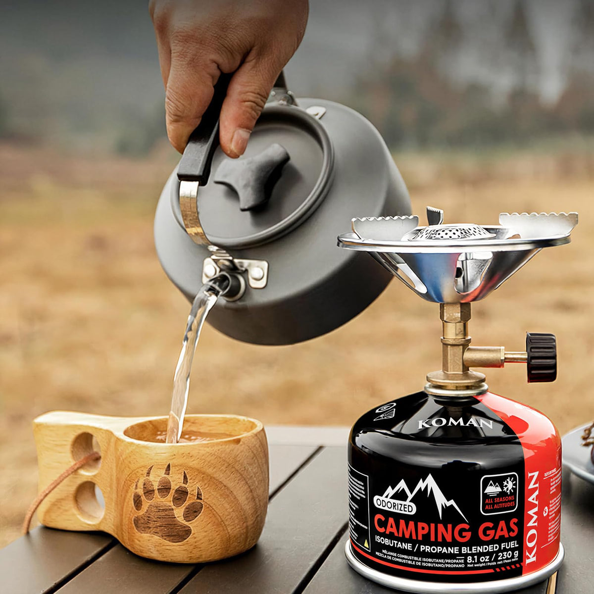 230 Gram Isobutane Butane Propane Camping Fuel Canister Pack of 6 E86560