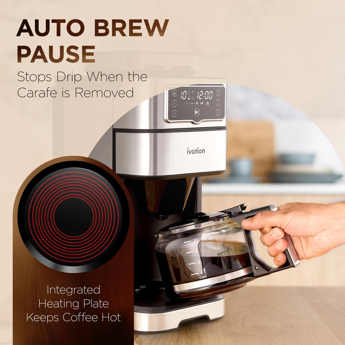 2-in-1 Drip Coffee Maker & Grinder Y816
