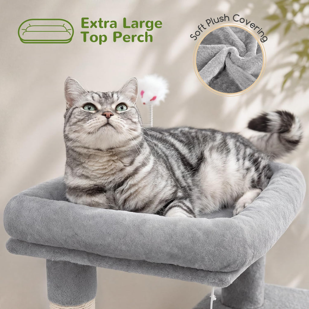 Light Grey Cat Tree Tower Q2483