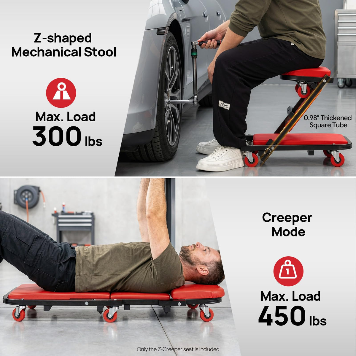 Heavy Duty 2 in 1 Z Creeper Seat S418628