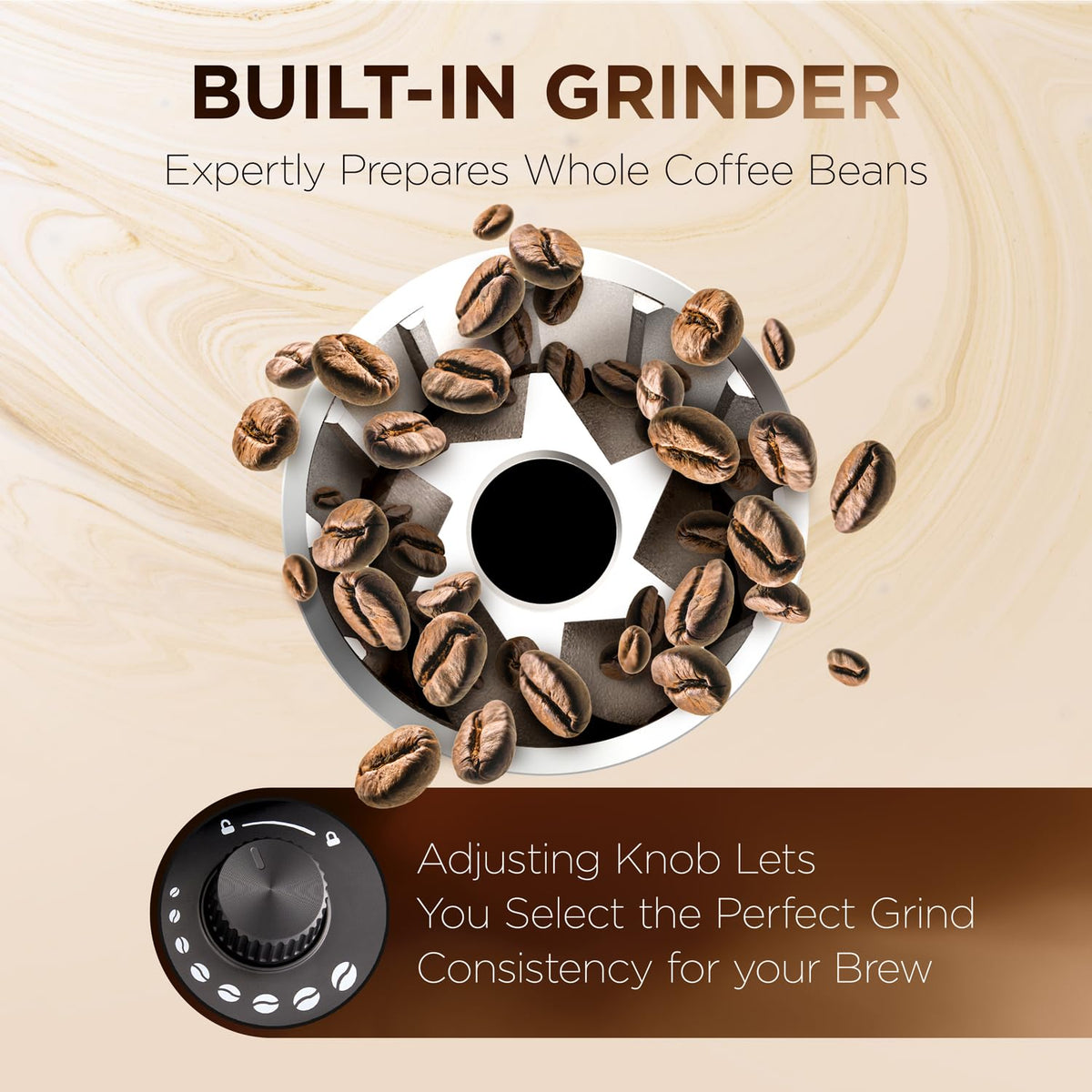 2-in-1 Drip Coffee Maker & Grinder Y816