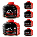 230 Gram Isobutane Butane Propane Camping Fuel Canister Pack of 6 E86560