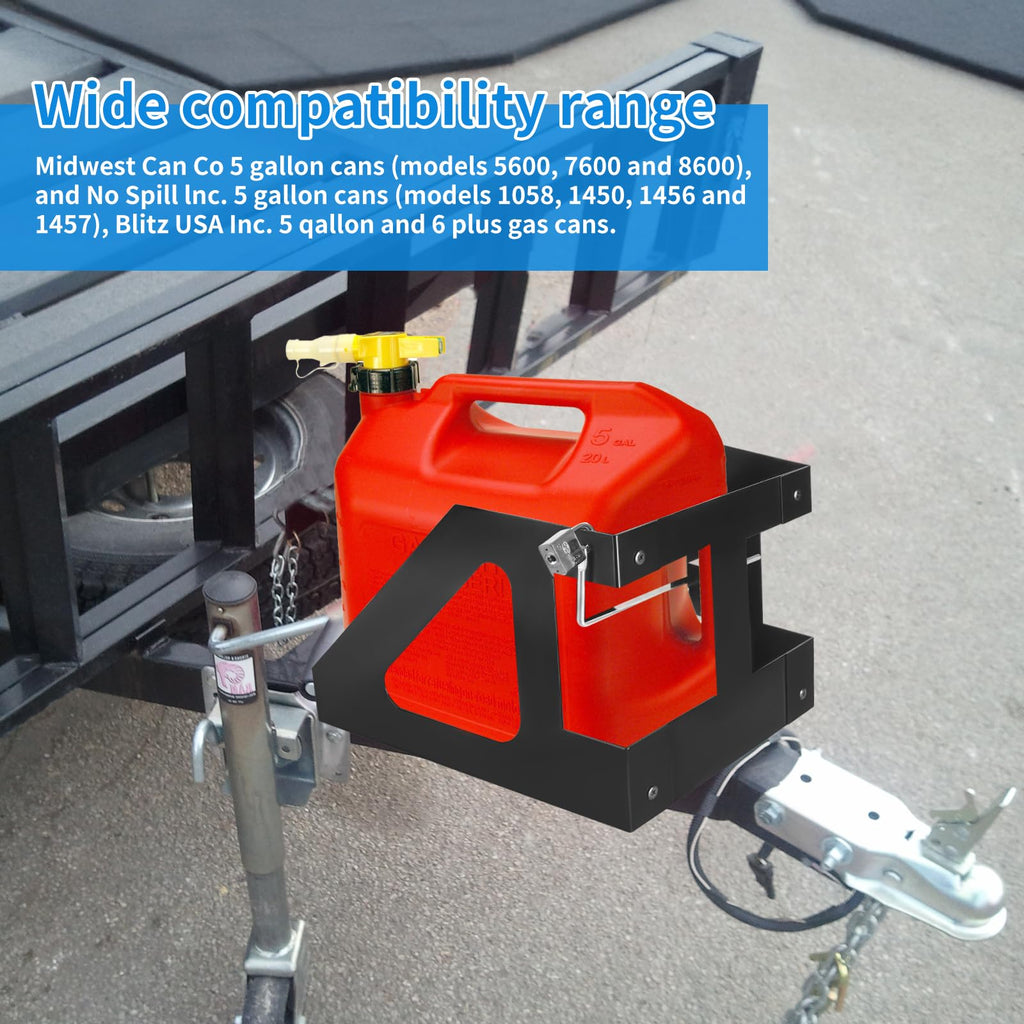 5 Gallon Gas Can Holder with Anti-Theft Lock F644061