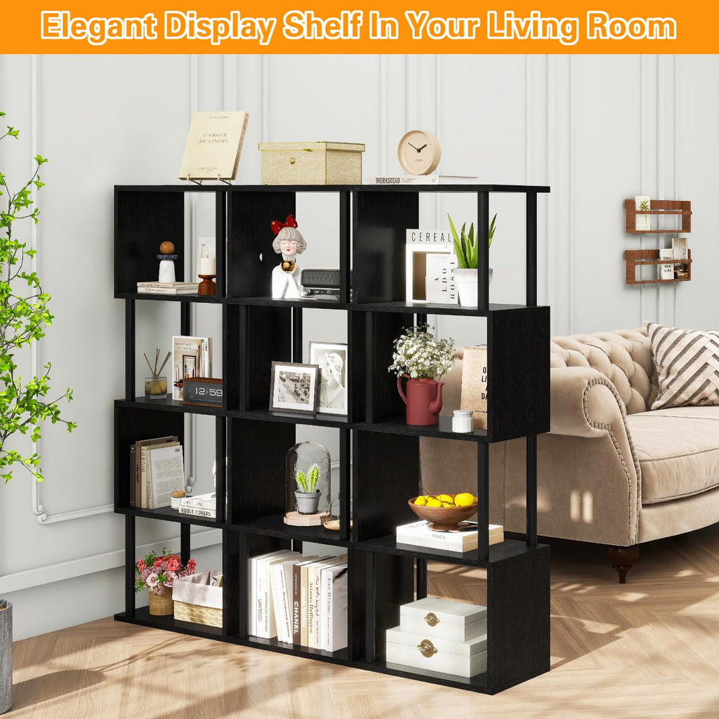 5-Tier Black Bookshelf Q480373