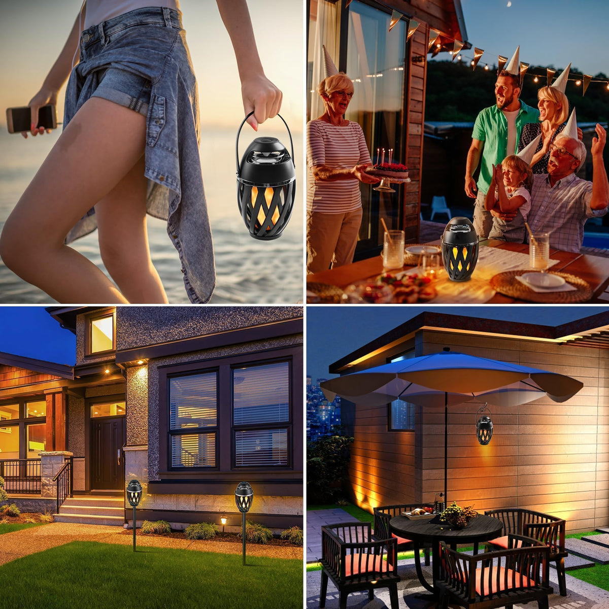 2 Pack Waterproof Wireless Bluetooth Outdoor Speakers X472888