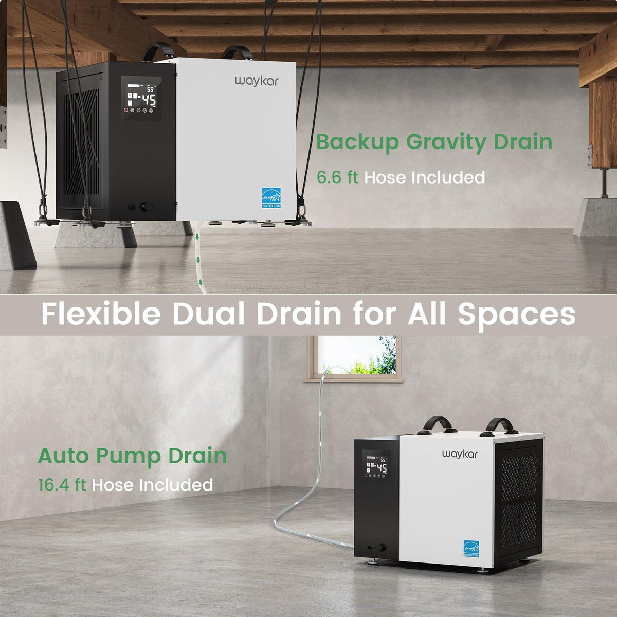 70 Pint Dehumidifier with Pump & Drain Hose W15478