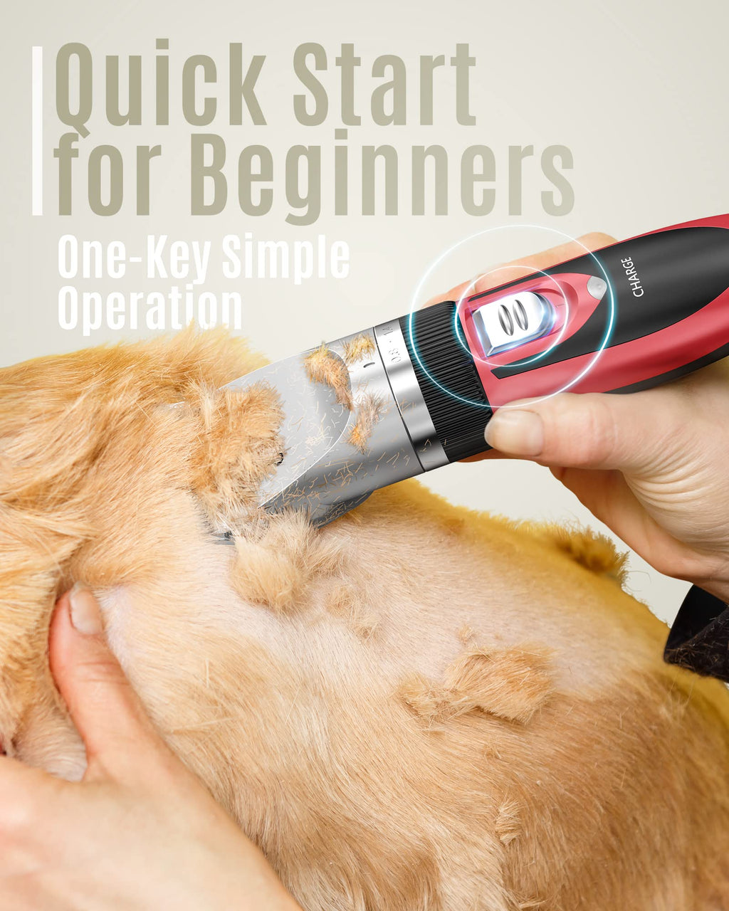 Dog Shaver Clippers and Nail Grinder Paw Trimmer Kit V91426