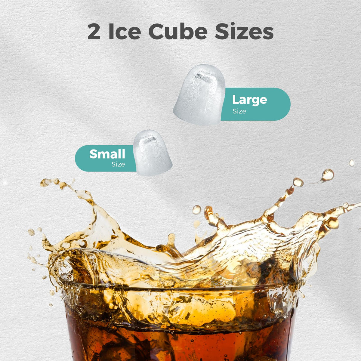 Black Countertop Ice Maker T8586