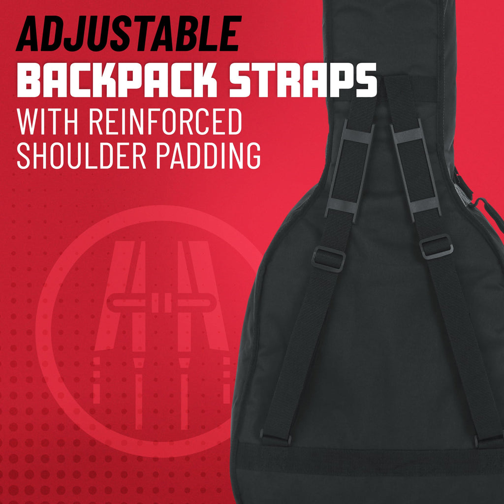 Foam Padded Acoustic Bass Guitar Gig Bag O91341