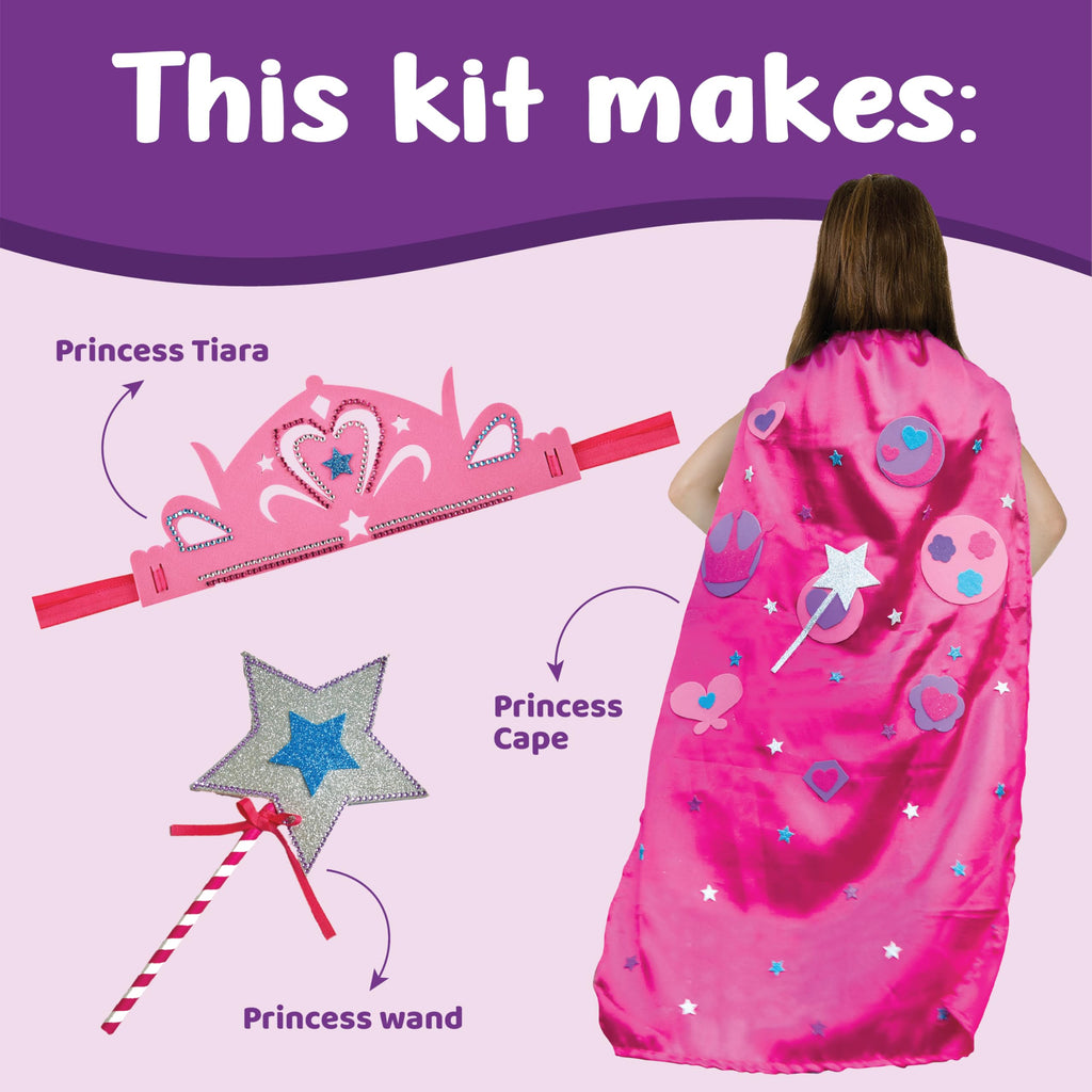 Princess Tiara Wand Cape Art Craft Kit P212921