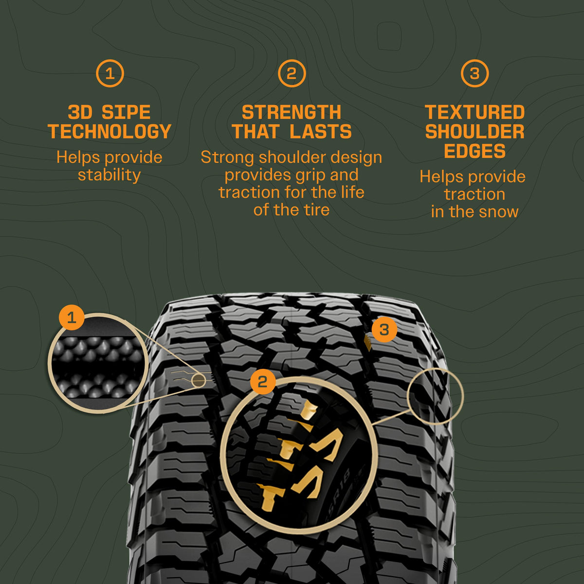 All-Terrain Tire LT275/60R20 Set of 1 D8839