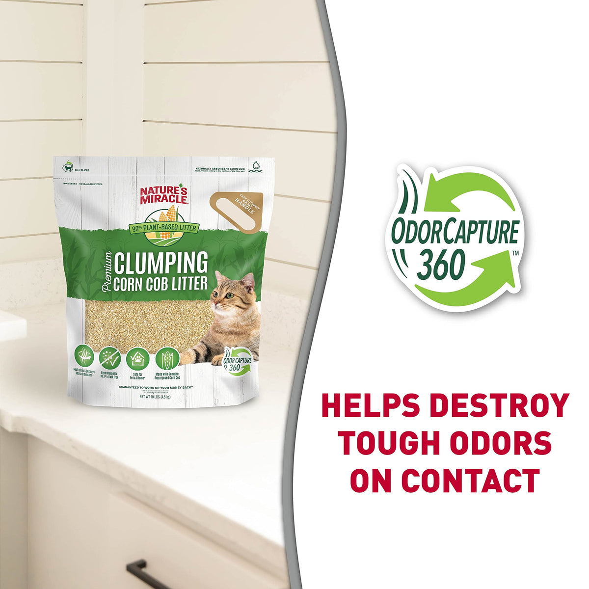 Clumping Corn Cob Cat Litter, 10 lbs M220424