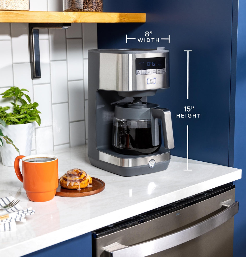 12-Cup Stainless Steel Drip Coffee Maker with Timer Y820