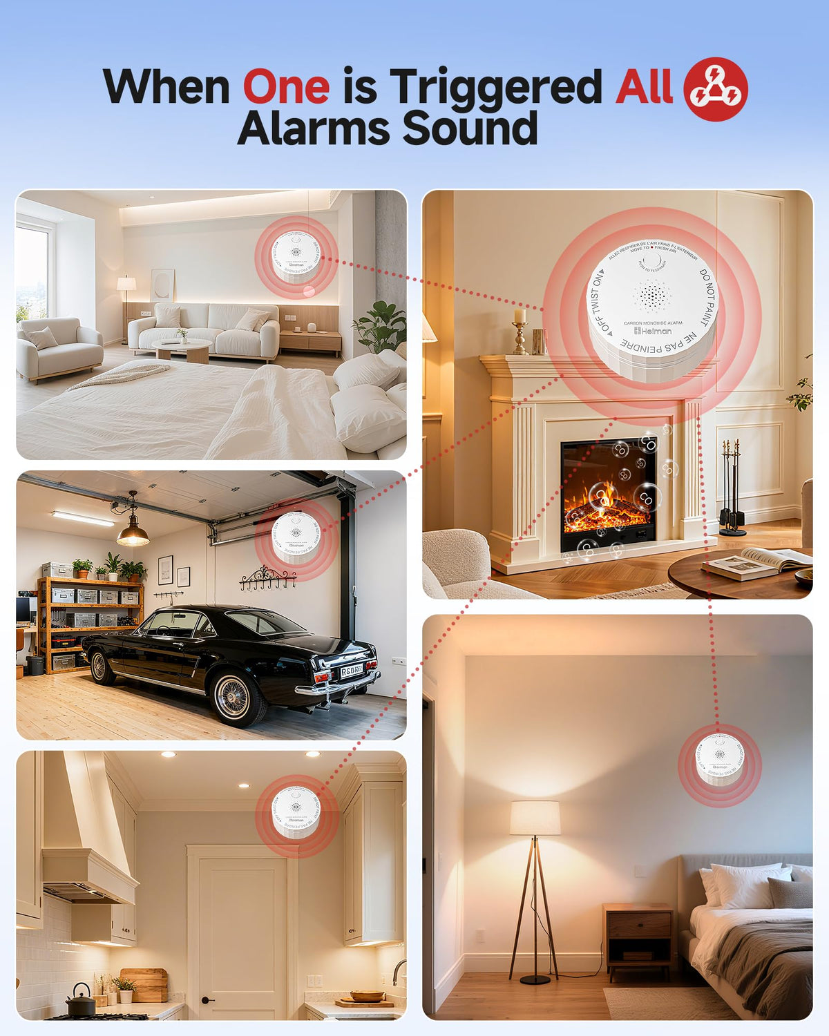 Carbon Monoxide Detectors 3 Pack L8359