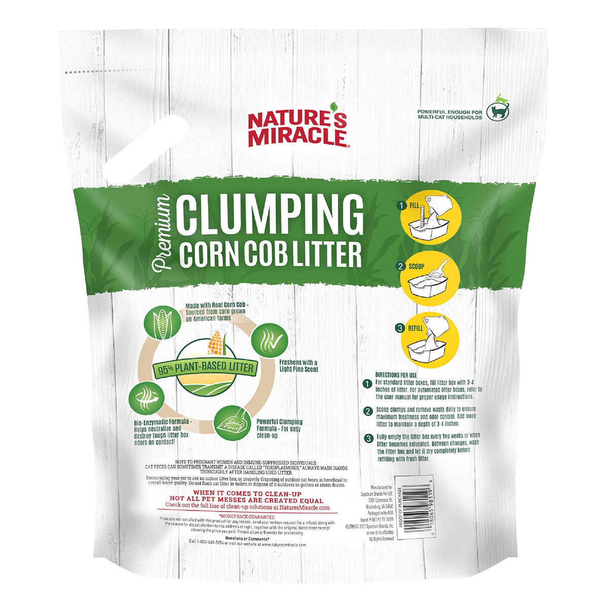 Clumping Corn Cob Cat Litter, 10 lbs M220424