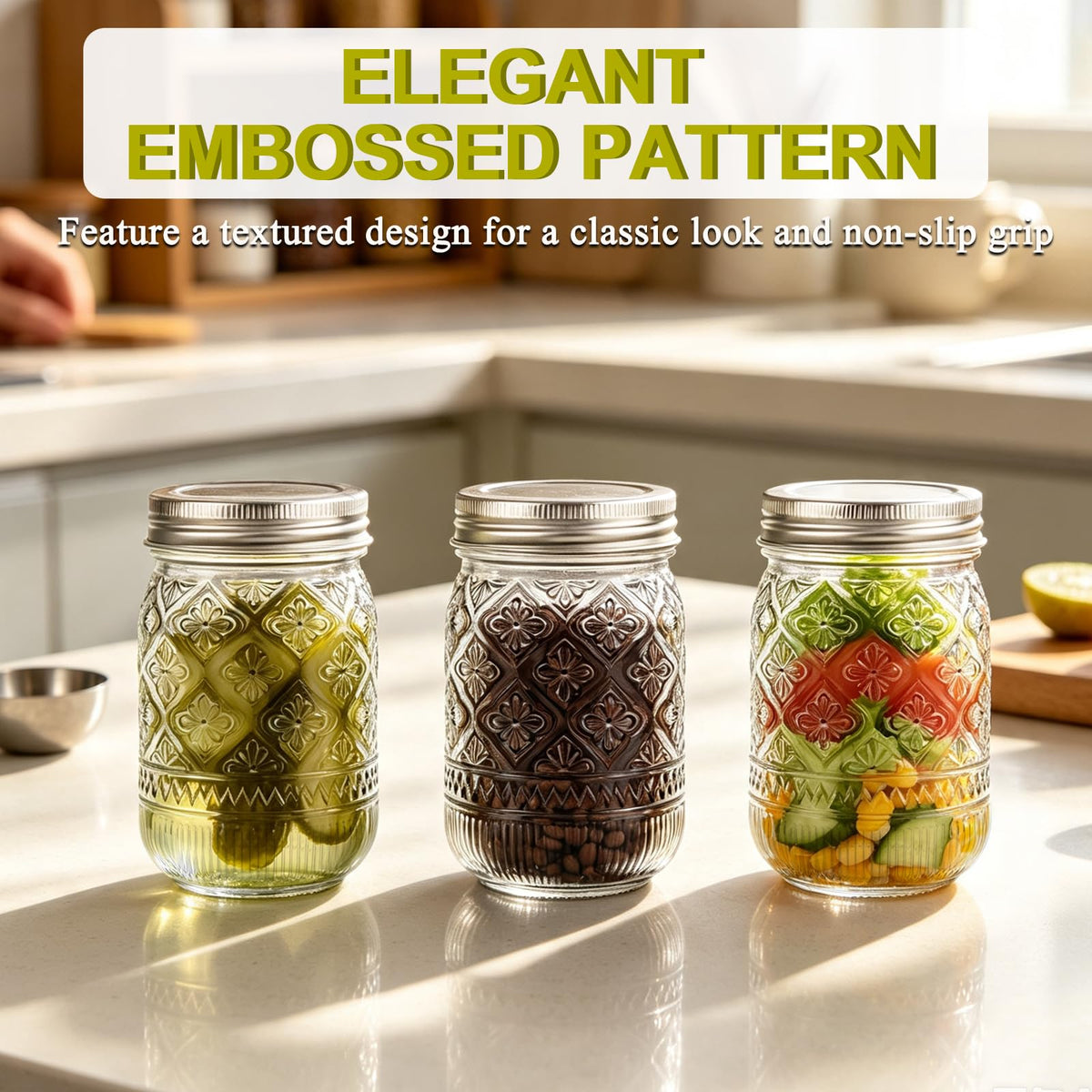 12 oz 20 Pack Mason Jars with Lids and Bands S85374