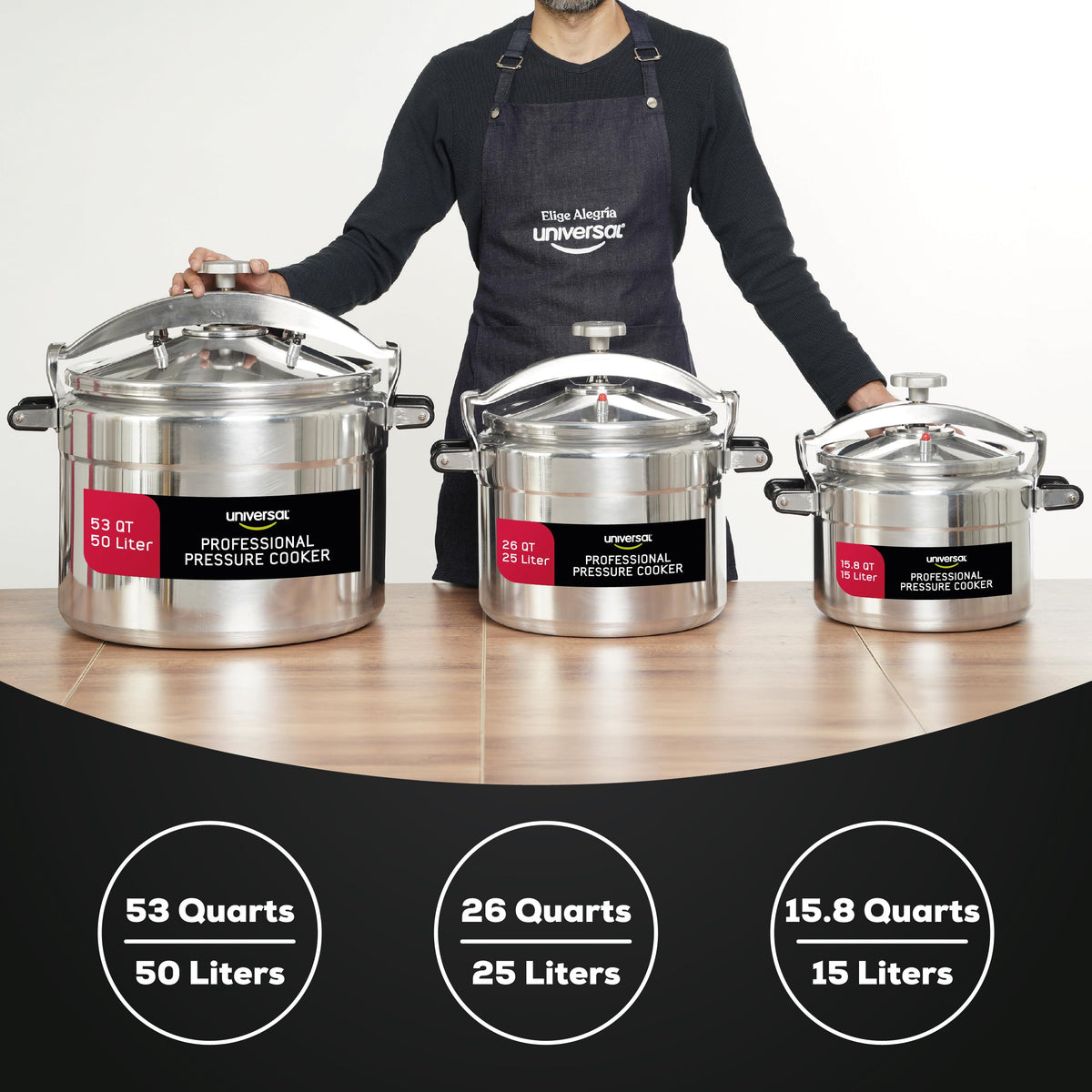 53-Quart Aluminum Pressure Cooker B818