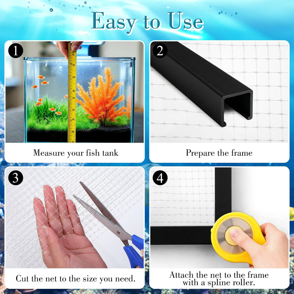 Clear Mesh Fish Tank Lid 4 x 5 feet Y257