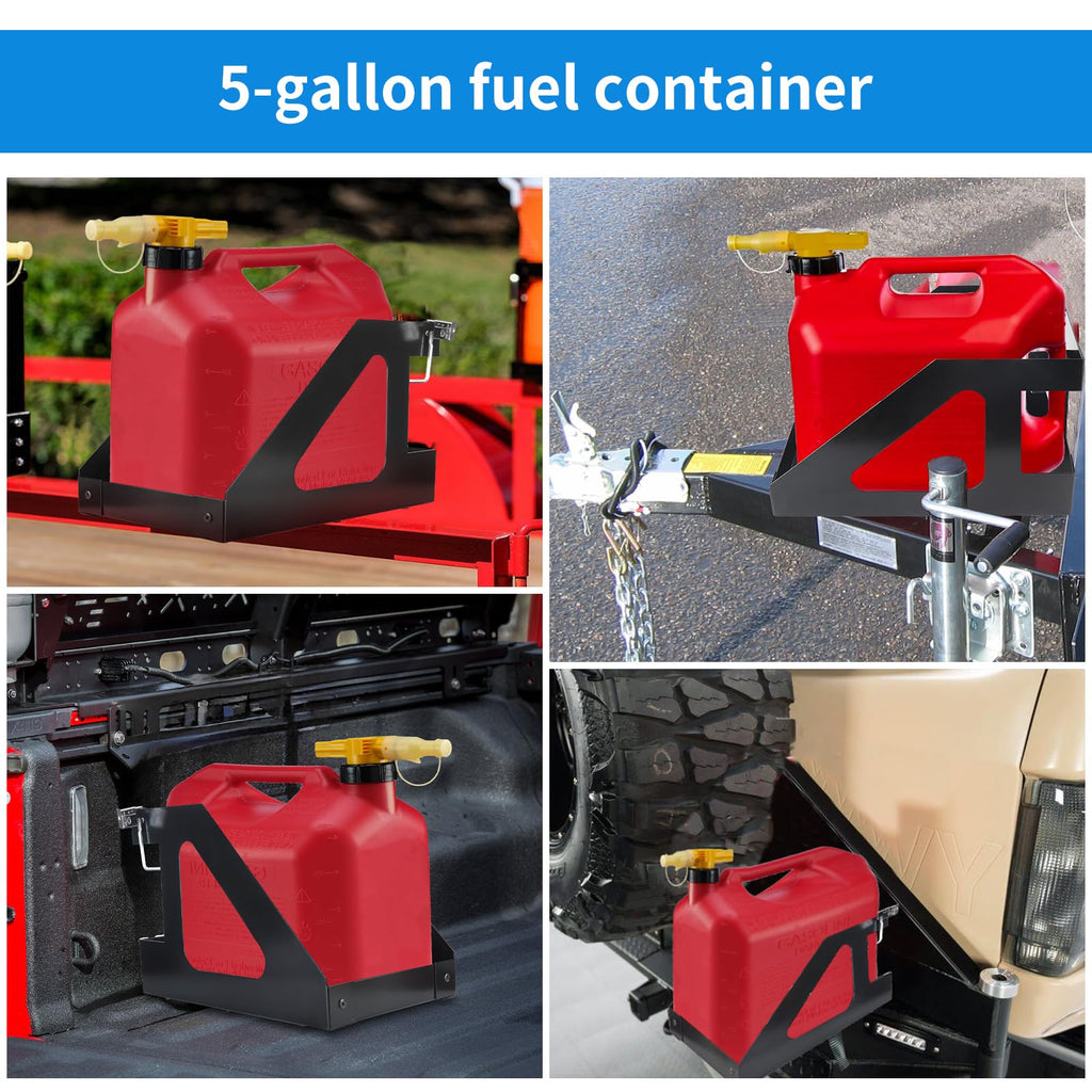 5 Gallon Gas Can Holder with Anti-Theft Lock F644061