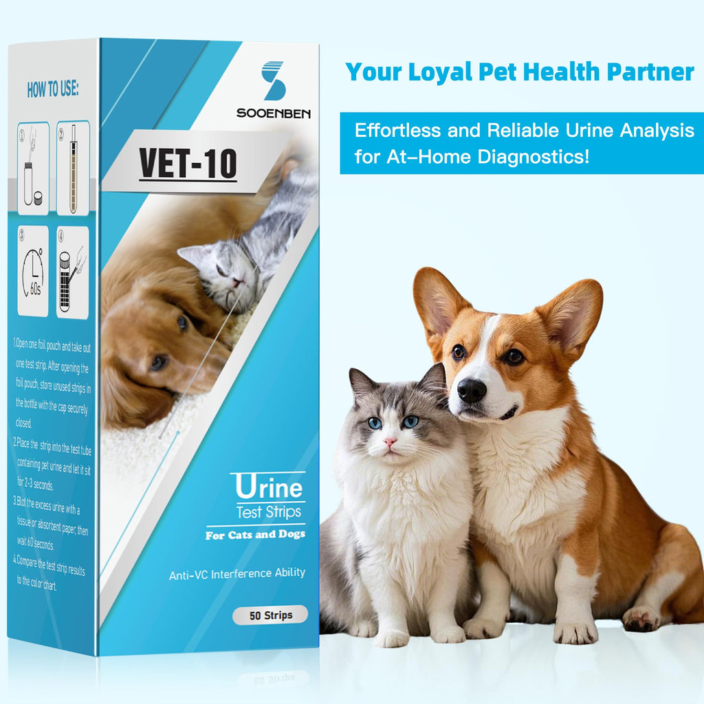 Dog UTI Test Strips 10 Parameter Urinalysis 50ct K49038
