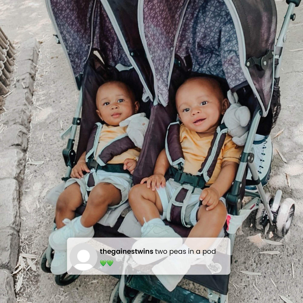 Side by Side Stroller with Recline, Storage & Compact Fold R66807