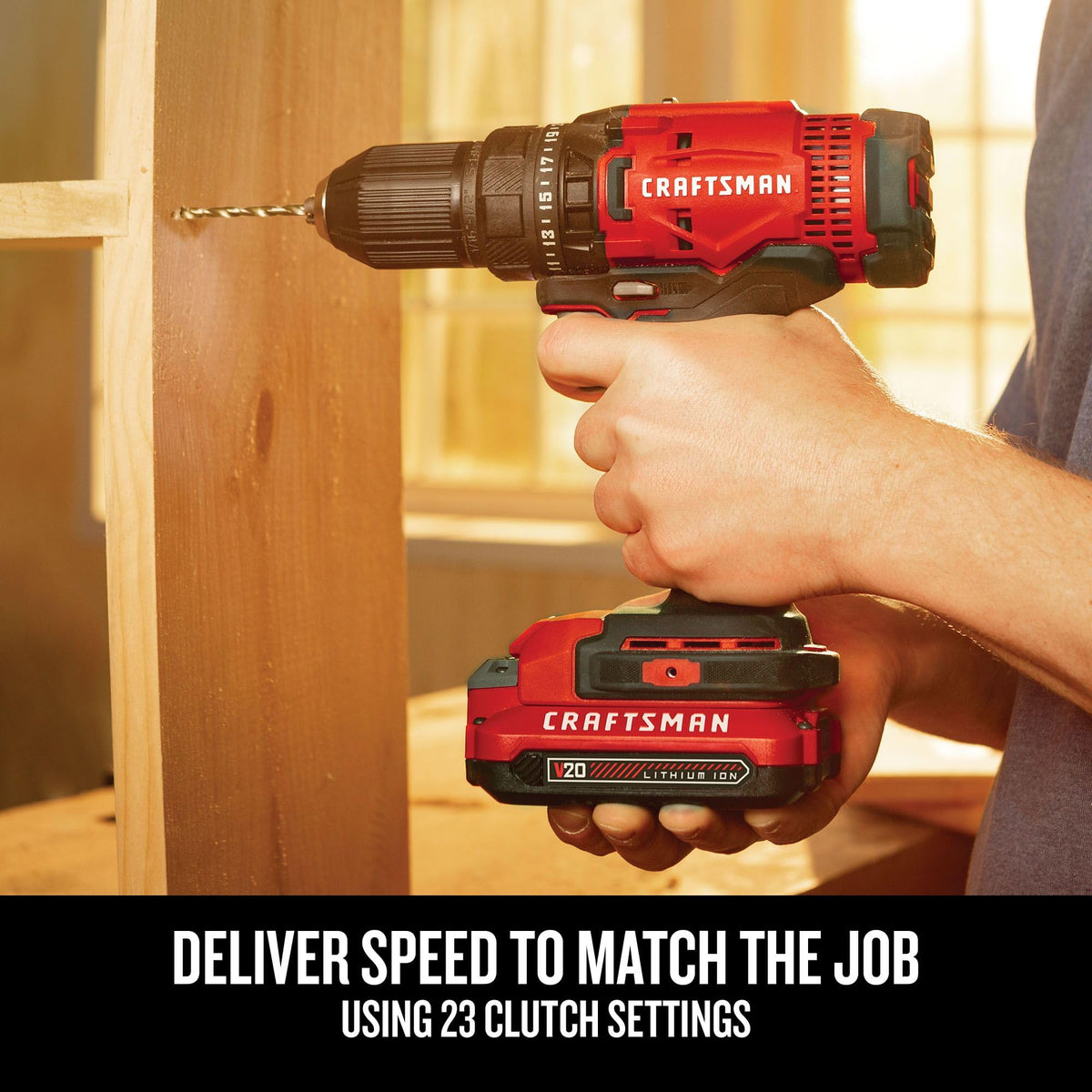 Cordless Drill/Driver Kit, 1/2 inch, Battery and Charger Included U529