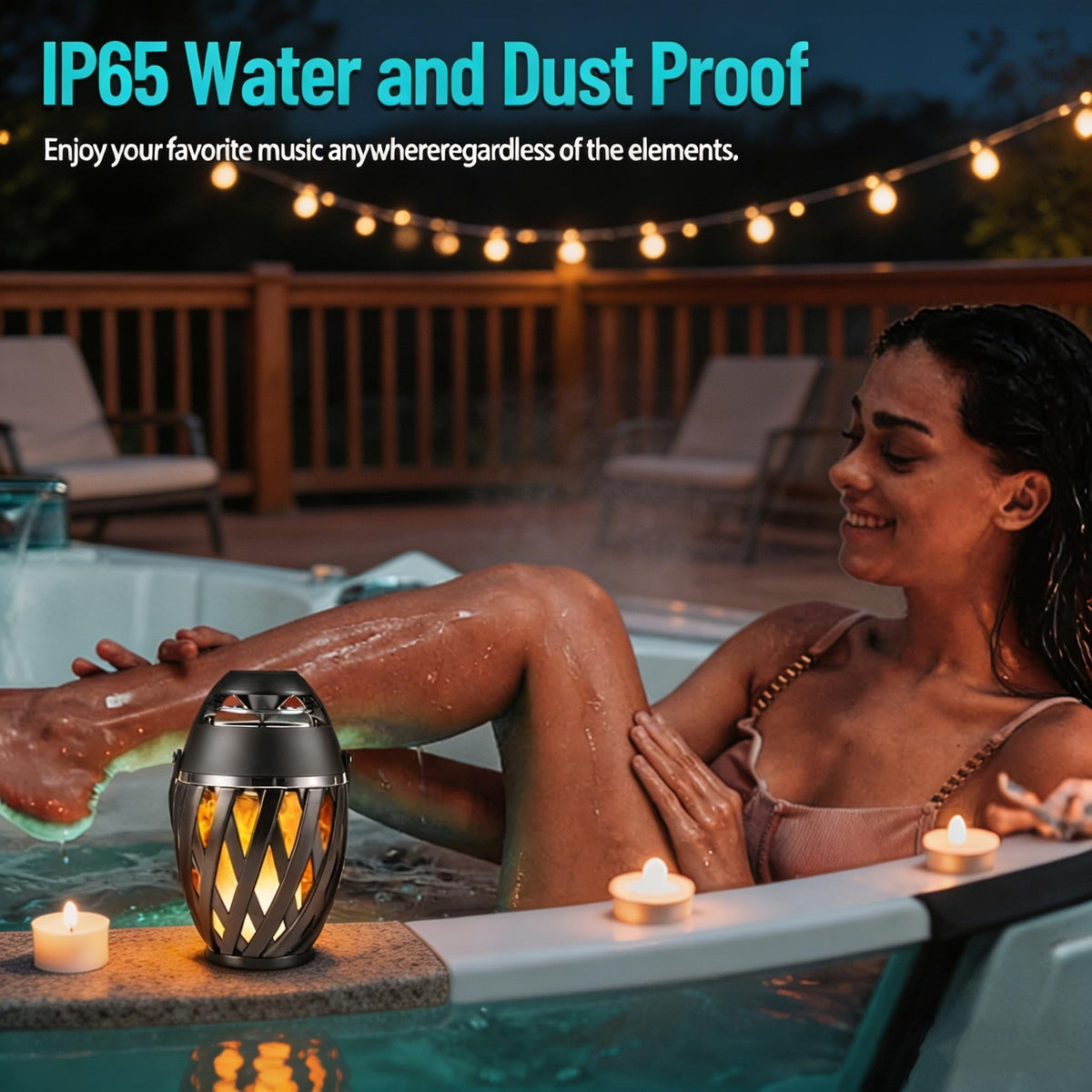2 Pack Waterproof Wireless Bluetooth Outdoor Speakers X472888