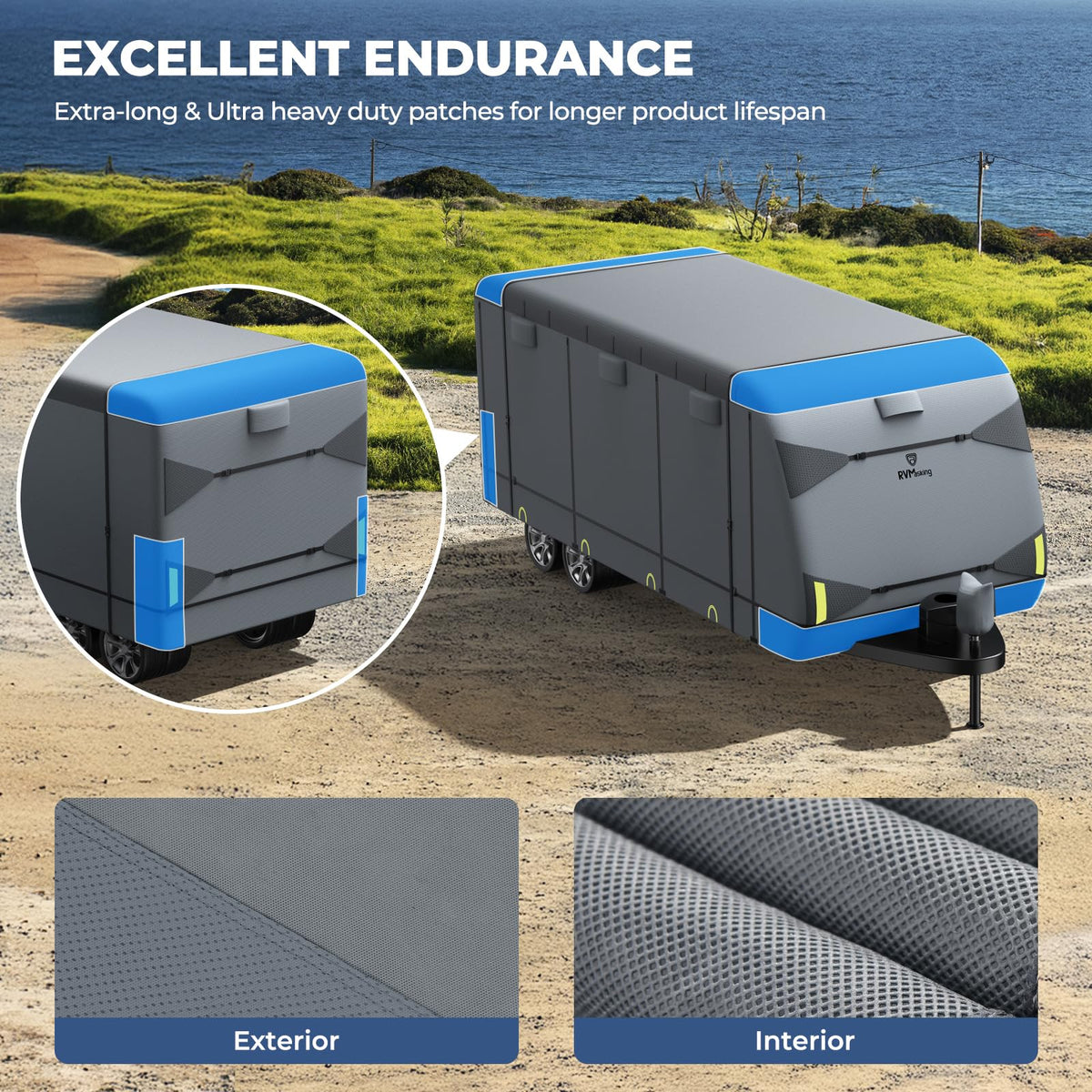9-Layer Heavy Duty Waterproof Travel Trailer RV Cover P68780