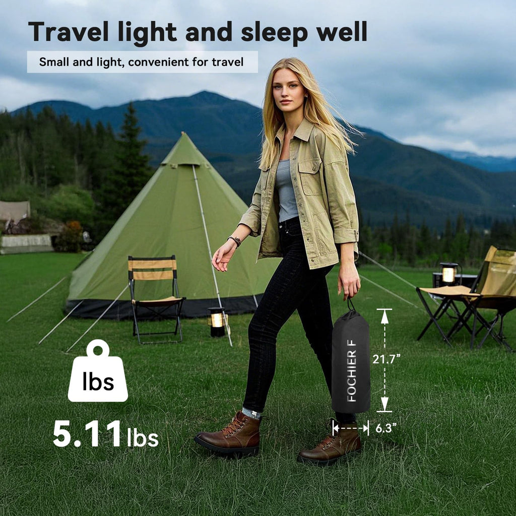 Ultralight Portable Folding Camping Cot with 2 Side Pocket H4676