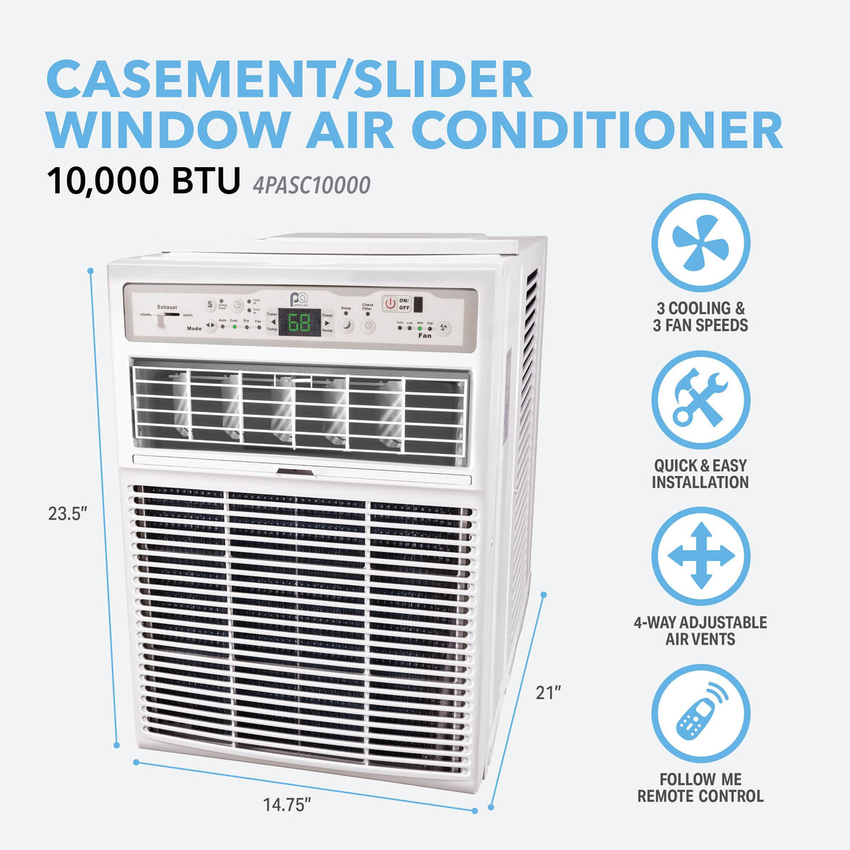 10,000 BTU Casement Window Air Conditioner Q623