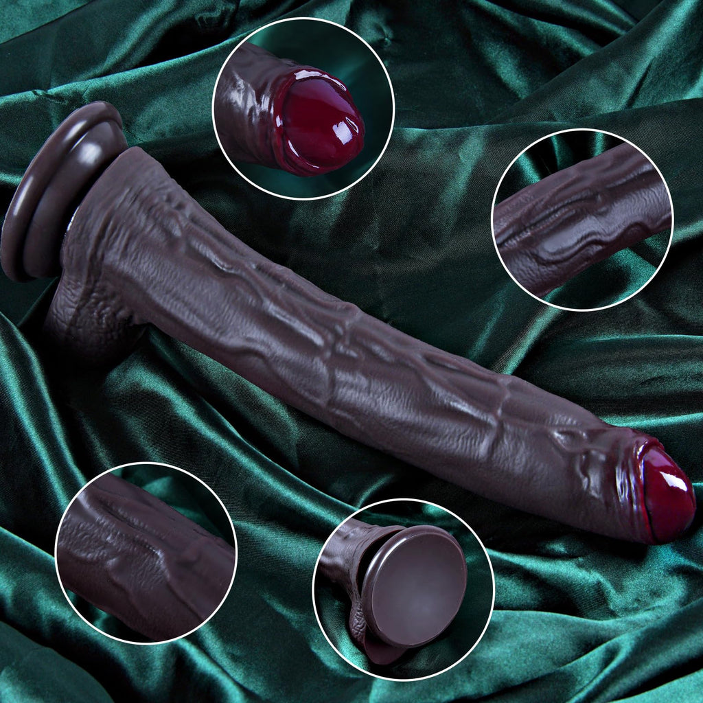 13.4" Dual Density Silicone Dildo with Suction Cup G797393