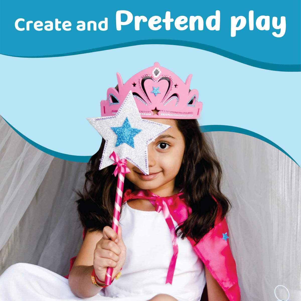 Princess Tiara Wand Cape Art Craft Kit P212921